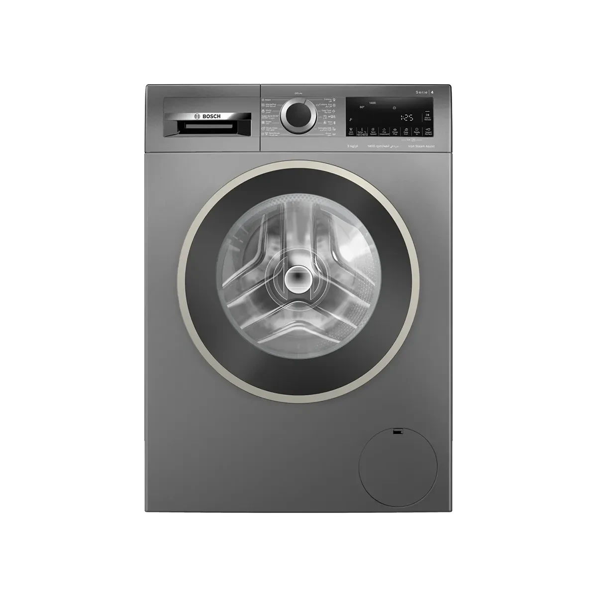 BOSCH Series 4 washing machine, frontloader fullsize 9 kg 1400 rpm