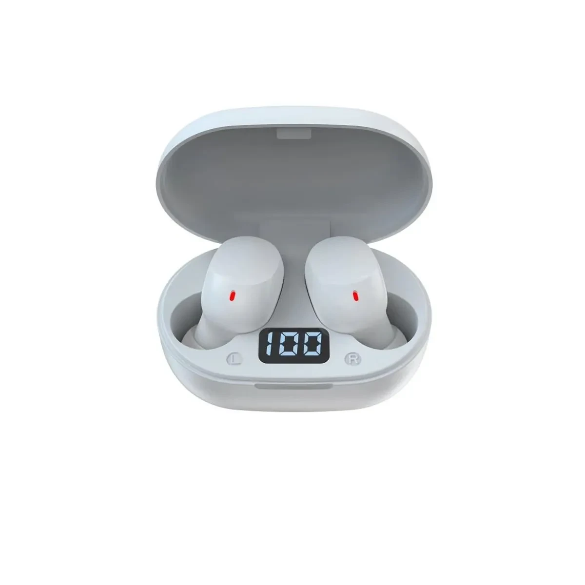 Devia Joy A6 series TWS wireless earphone, Bluetooth 5.0, Battery earphone:40mAh, Charging box 300Mah, Playing 3h, White
