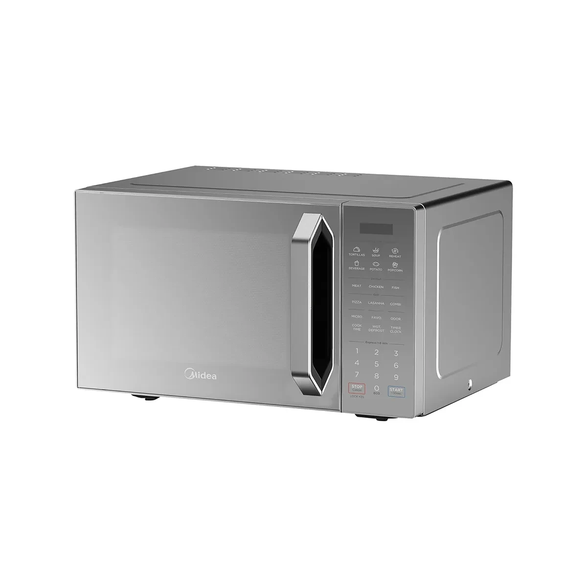 Midea Microwave Oven With Grill, Digital Touch Control, Child-Safety-Lock,11 Pre-Programmed 28L Silver