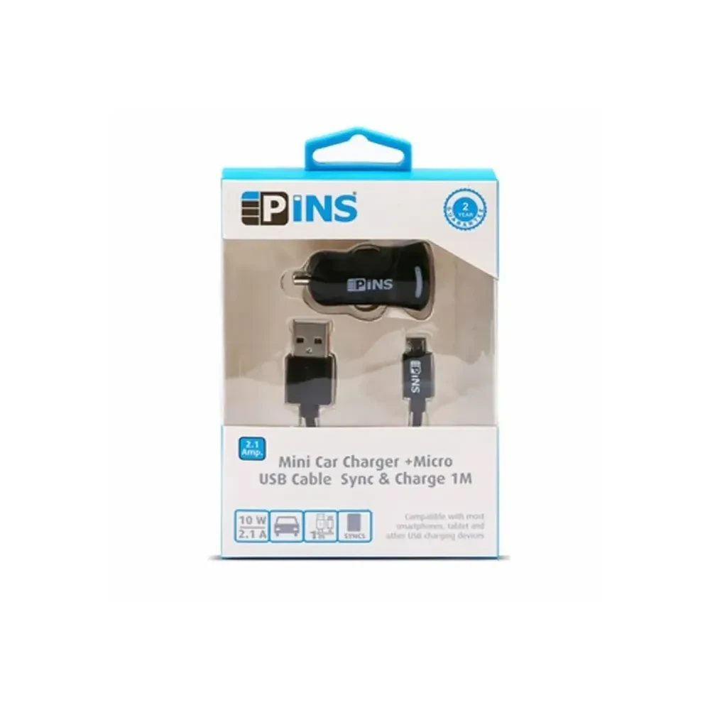 Pins Car charger Micro USB 2.1A