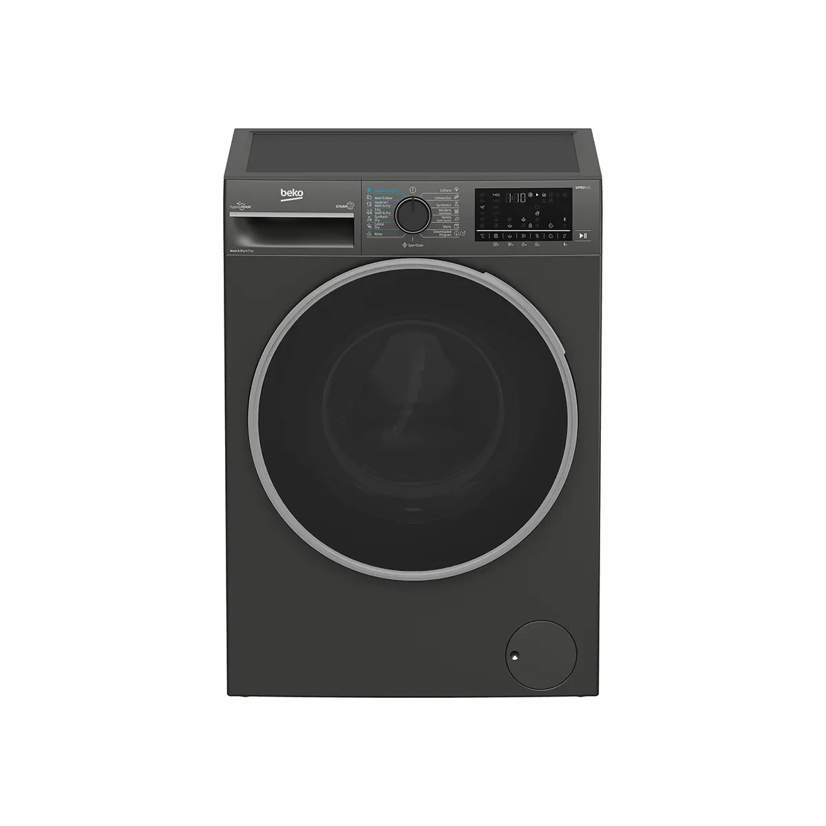 Beko 8kg 1400rpm washing machine with 5kg dryer grey digital inverter with steam BWD08520MCI