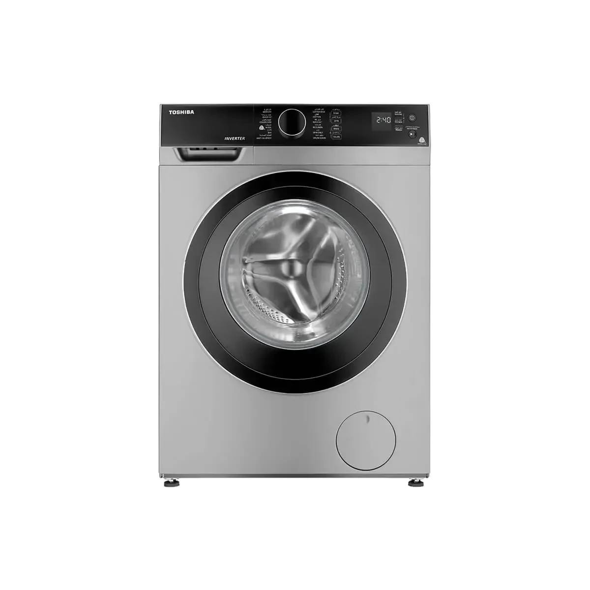 TOSHIBA Washing Machine FL 8 KG Silver -6221284000096