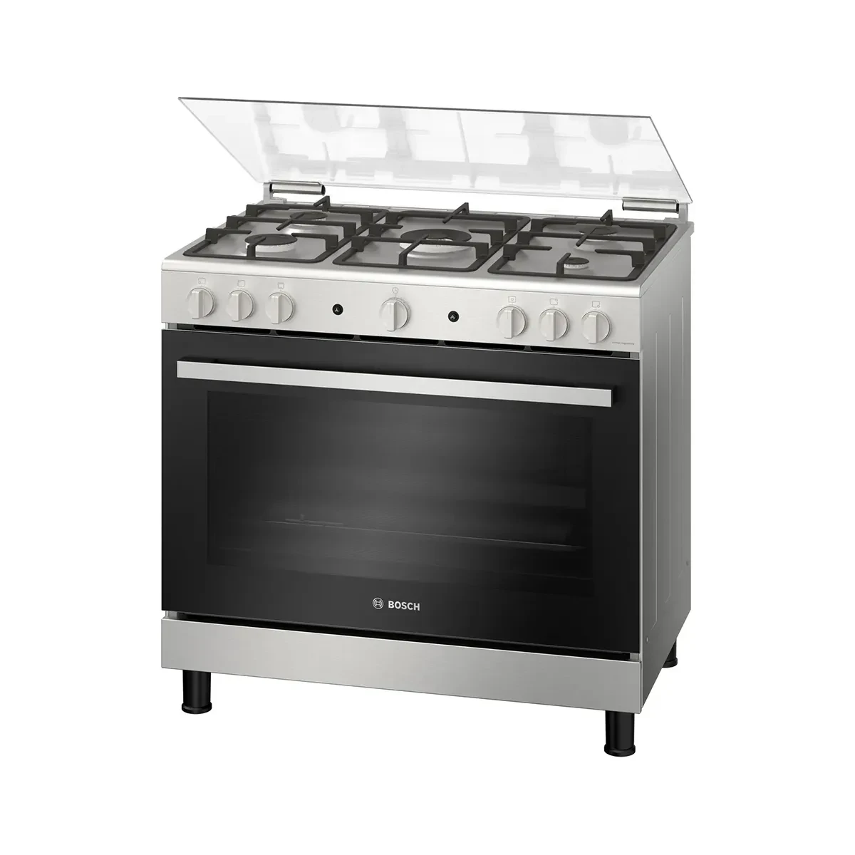 Bosch Gas cooker 5-burner digital cooker, full safety, 90 cm, HGX3G8W50S