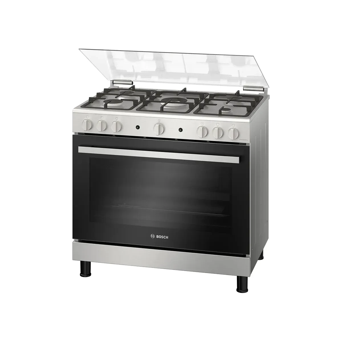 Bosch Gas cooker Series 2, , 5 Burners, 90 cn, Stainless steel - HGV1F8Y50S