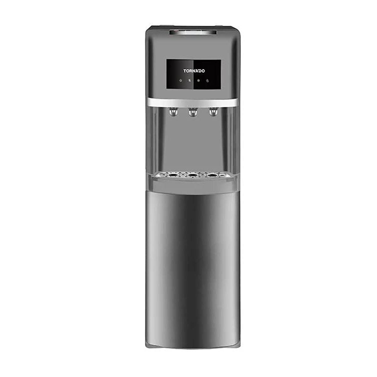 TORNADO Water Dispenser, 3 Faucets, Bottom Bottle, Silver WDM-H40ADE-S