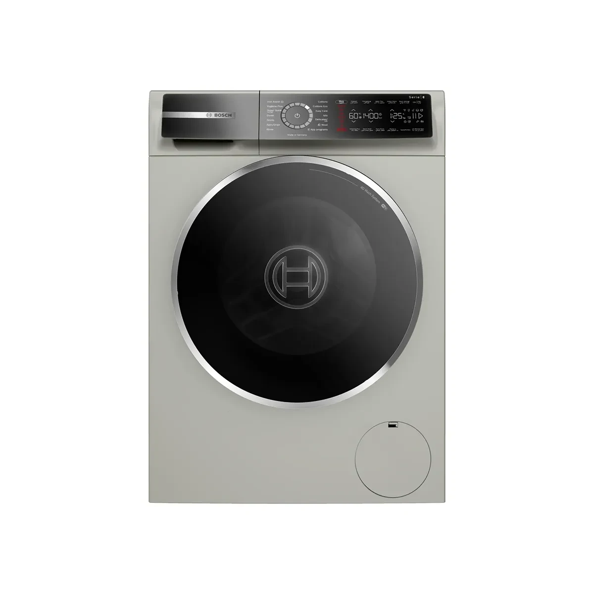 Bosch washing machine Series 8 , frontloader fullsize 9 kg , Silver
