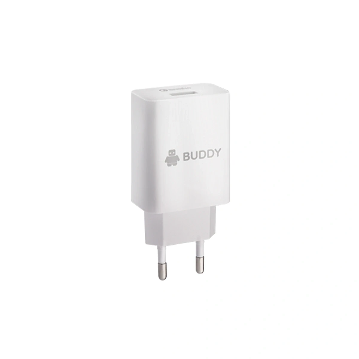 BUDDY BU-H2 Home charger QC3.0 Fast,18W single head  White