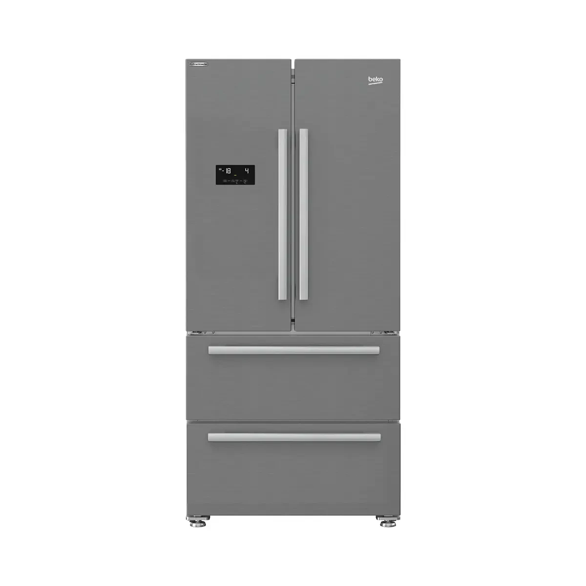 Beko 2 Door & 2 Drawer   - 605 lt -net 539lt-  Inox  - Nofrost -Digital touch