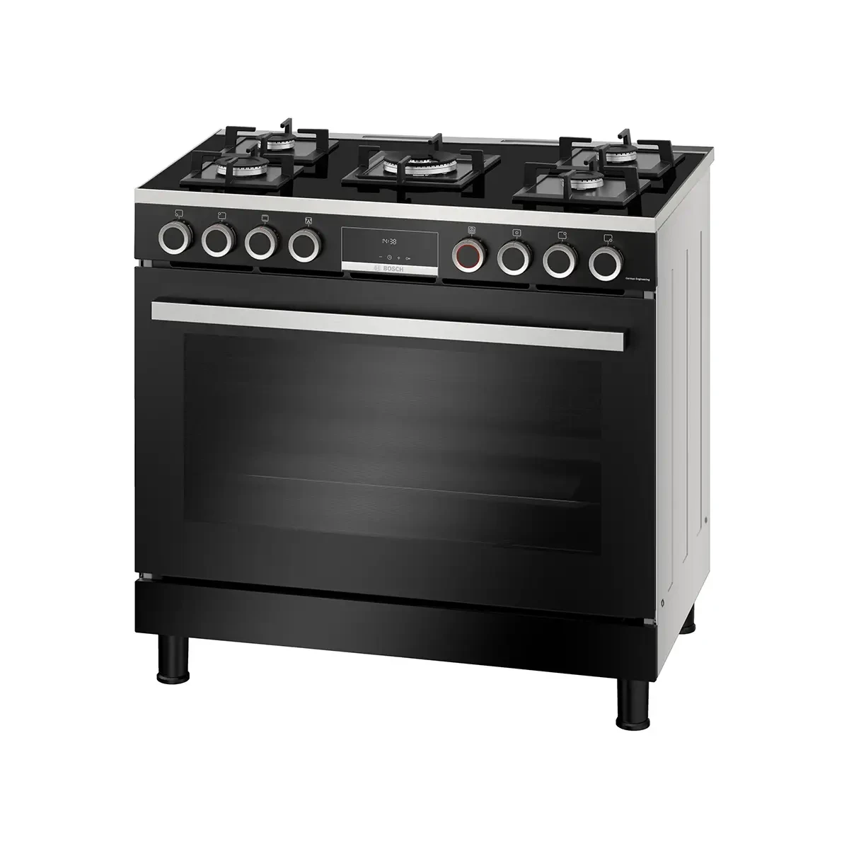 BOSCH COOKER 90 * 60 CM 5 BURNERS STAINLESS STEEL