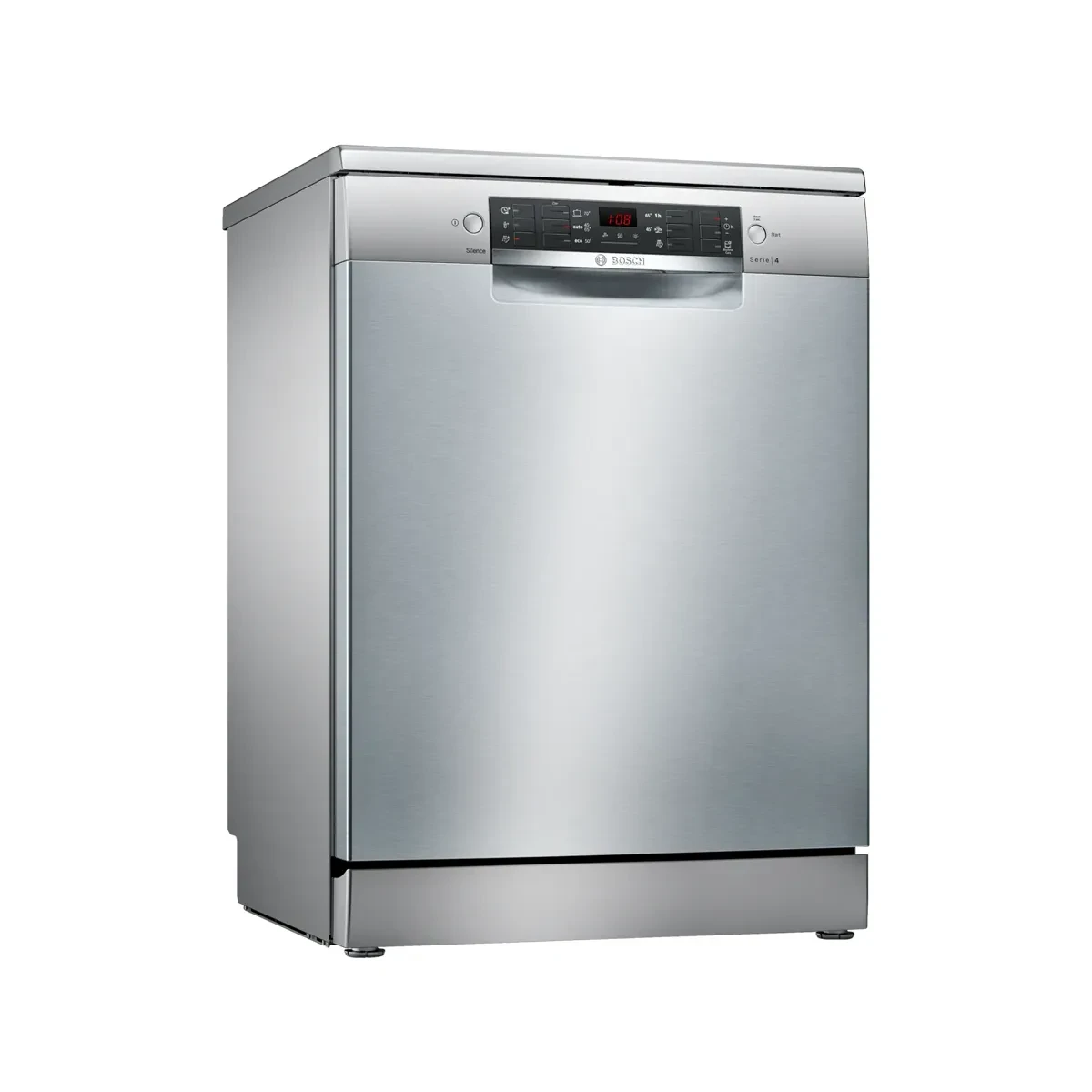 Bosch Series 4 free-standing dishwasher 60 cm silver inox