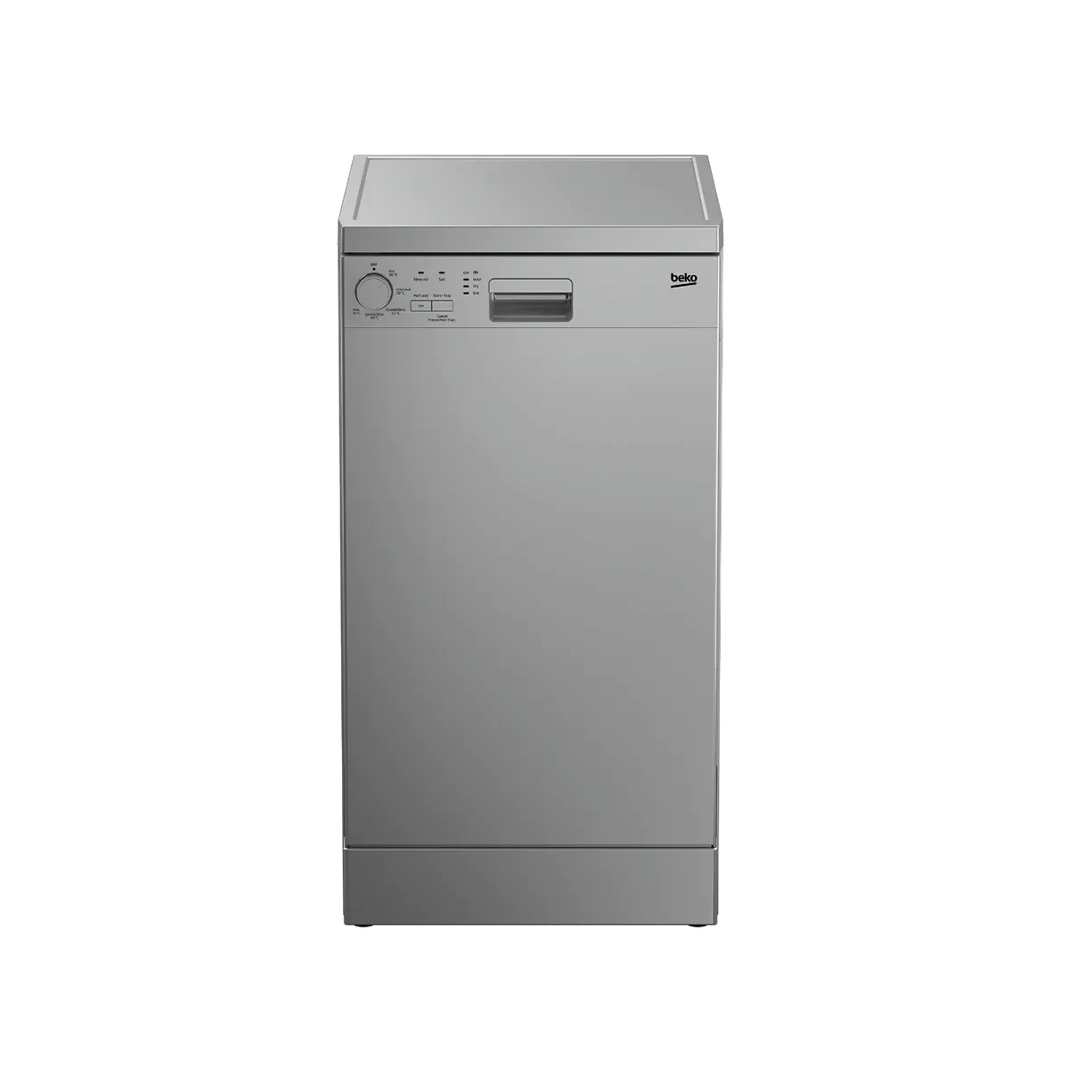 Beko Dishwasher 45 cm 5 program 10 person Silver LED Display - Half load