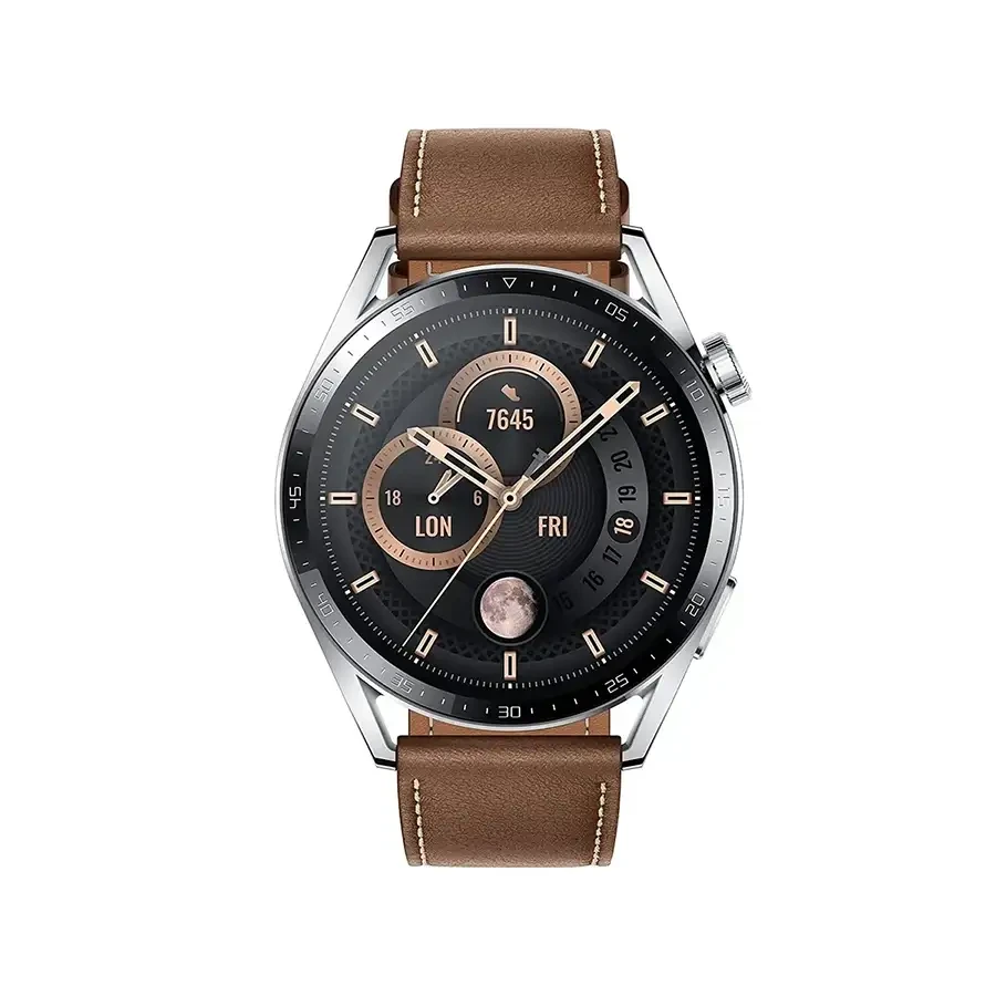 HUAWEI WATCH GT 3 Classic 32MB+4GB Stainless Steel Case Brown Leather Strap
