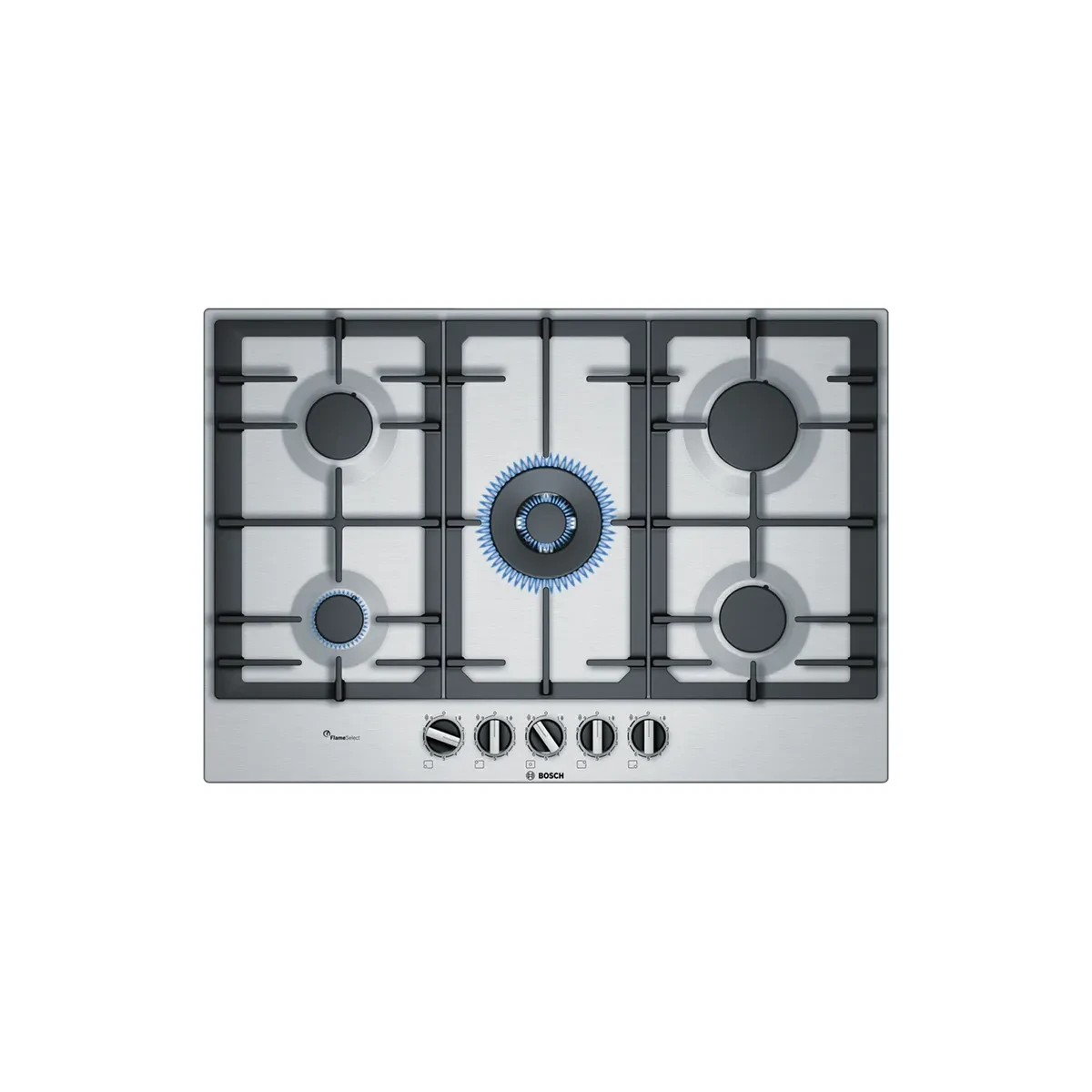 Bosch Series 6 Gas hob 75 cm Stainless steel