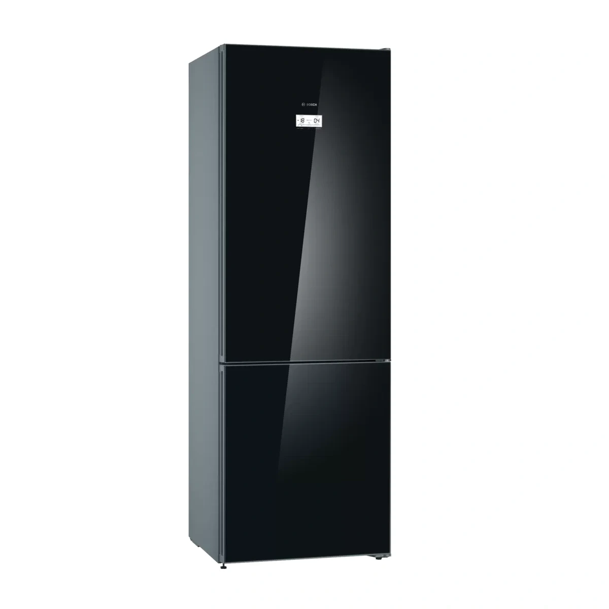 Bosch Series 6 No Frost Refrigerator, 435 Litres, Black - KGN49LB30U with Bosch Compact Power Meat Grinder, 1800 Watt, Black and White - MFW3850B