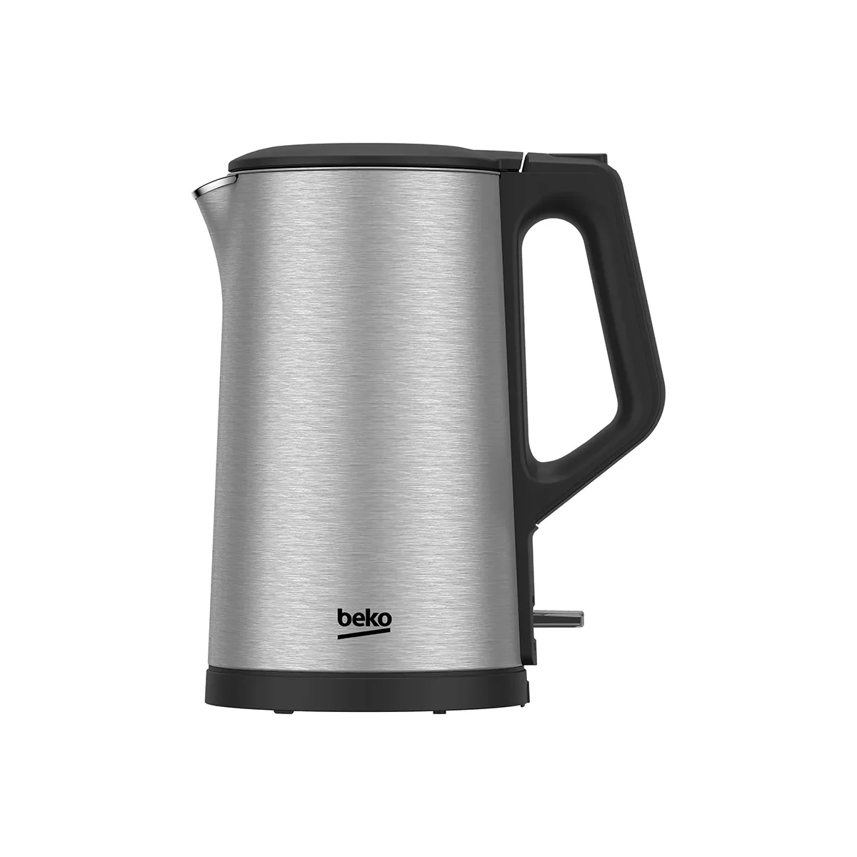 Beko Electric Kettle, 1.7 Liters, 2200 Watt, Black and Silver - WKM7322I