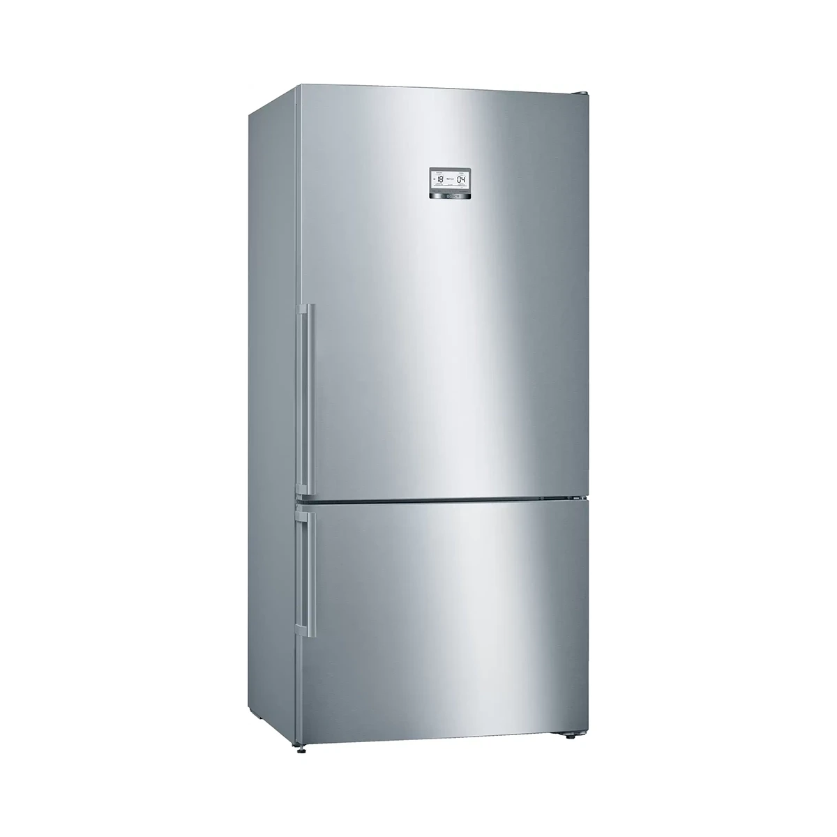 BOSCH Series 6 standing fridge-freezer with freezer at bottom 186 x 86 cm Stainless steel (with anti-fingerprint)