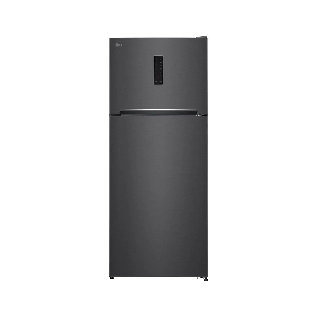 LG-400L-Fast Freezing LED Lighting ,Tempered glass shelvesLED Display , Smart Diagnosis ,External MircomPlatinum, Vestel Black (GTF402SBAN)