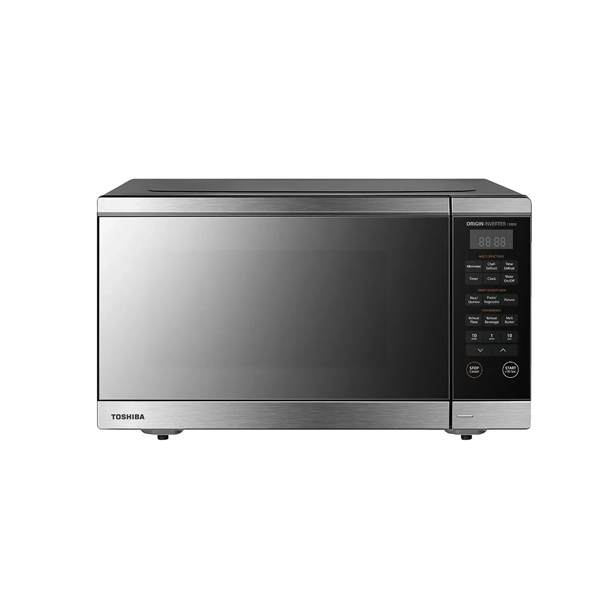 TOSHIBA Microwave Oven 36L, INVERTER Technology Silver Mirror Design GTIN 6221284001567r Mirror Design GTIN 6221284001567