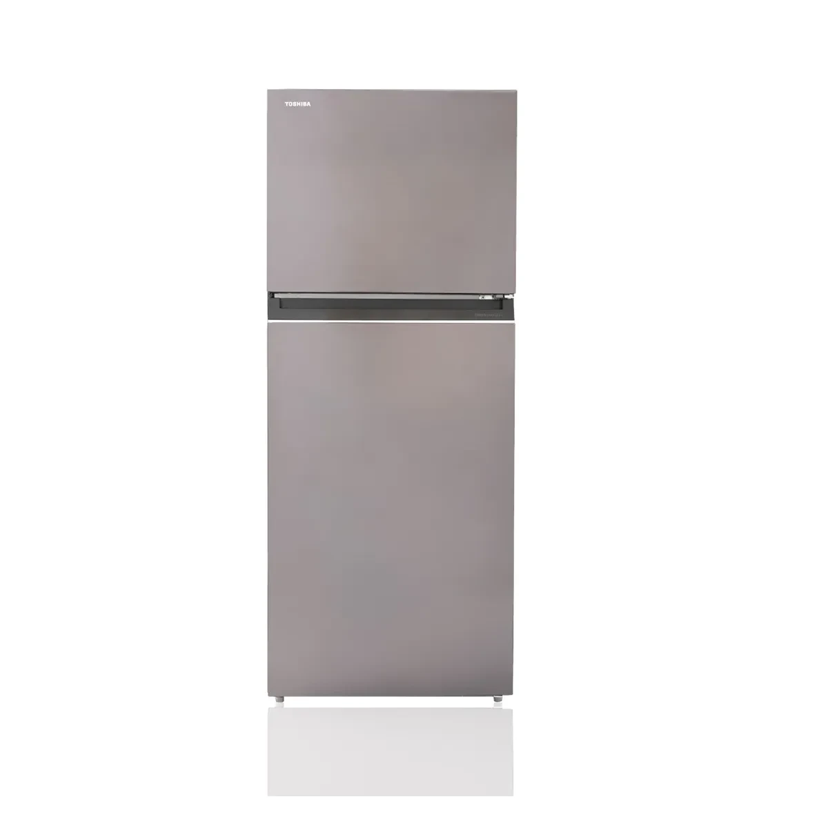 TOSHIBA Fridge 2D 411L Satin Grey 6221284000034