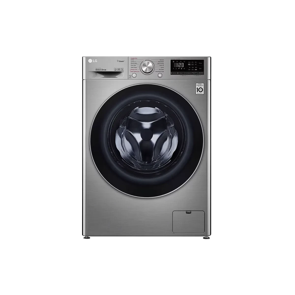 LG - Washing Machine  free F/L WM 8kg silver Vivace