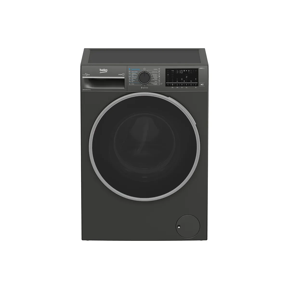 Beko 8 KG 1400 RPM Washer Dryer 5KG-Digital screen- Gray-XL Door -(Xpress) Inv. - Steam - Bluetooth