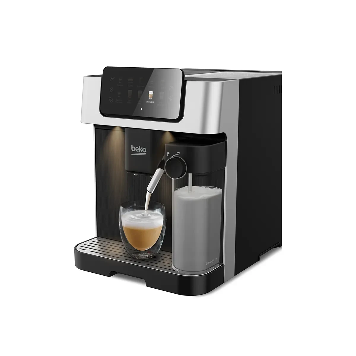 Beko Espresso Machine Colorful Touch Panel Screen - Intuitive and User