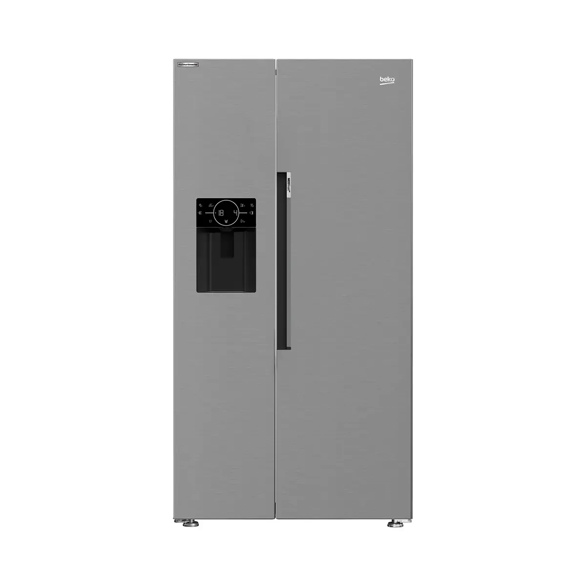 Beko 2 Door Side by side - 651 lt -net 525 LT - Stainless- - Nofrost - Inverter  -  ice & water Dispenser