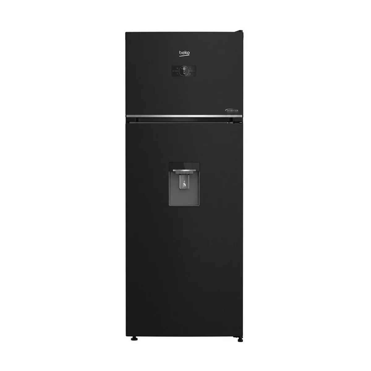 Beko 2 Door -455 lt  -net 406lt- Black  - Nofrost + Inverter +Harvest fresh - Water Dispenser