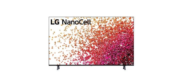 LG NanoCell TV 55 inch NANO75 Series, 4K Active HDR, WebOS Smart ThinQ AI