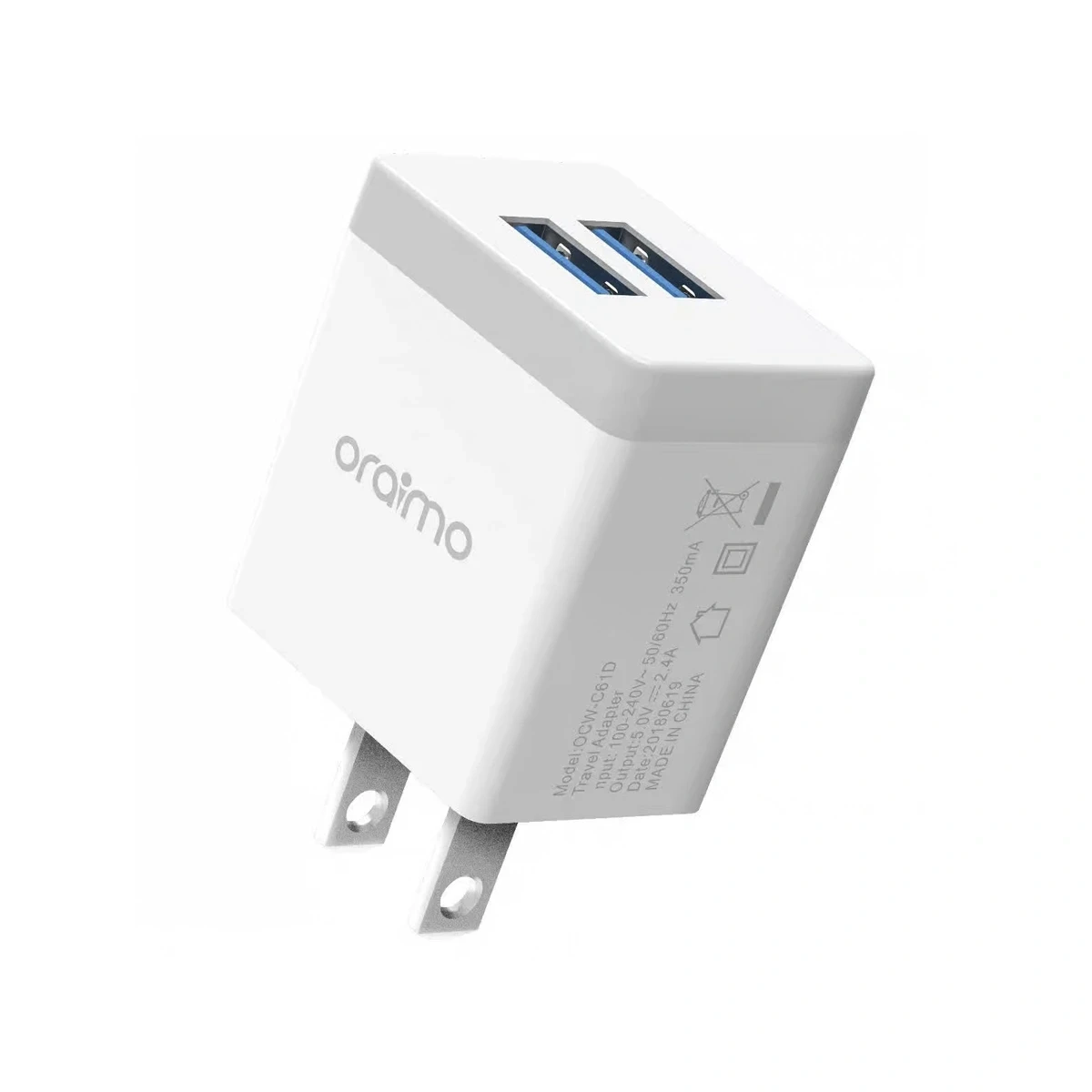 Oraimo Charge Dual USB-OCW-C61D-white