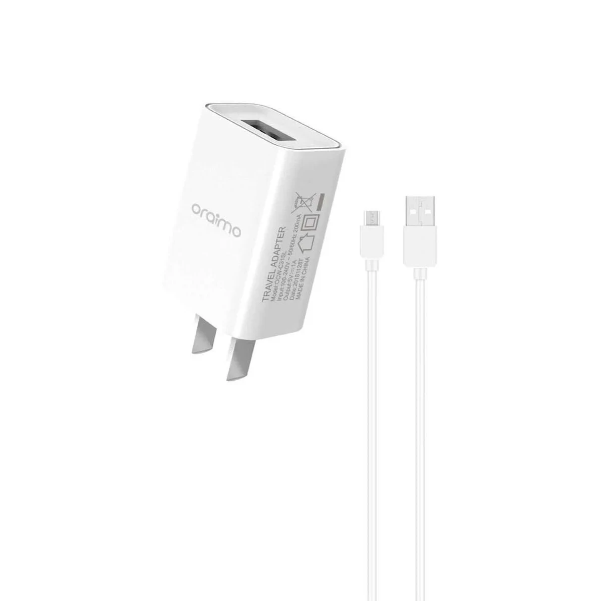 Oraimo charger CN USB OCW-C31SL white ZZ