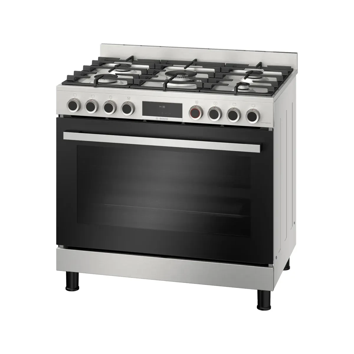 Bosch Gas cooker Series 8, 5 Burners, 90 cm, Stainless steel - HIZ5G7W51S