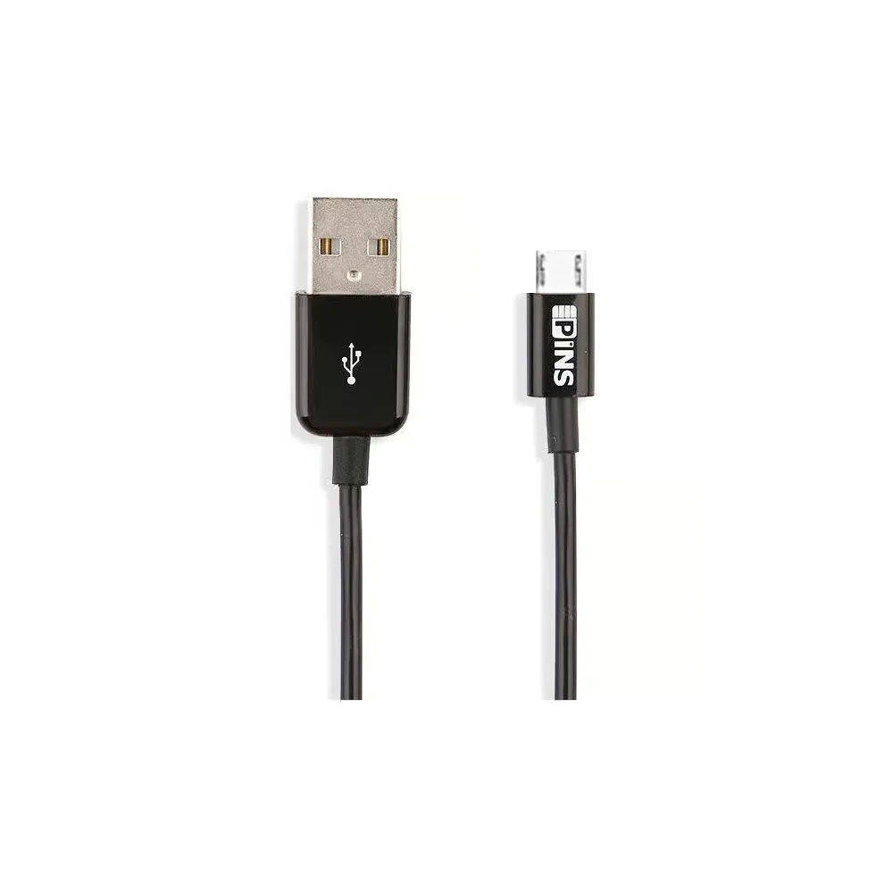 Pins Micro USB Cable Black 1M