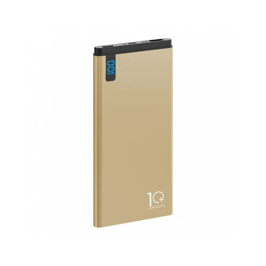 Zentality Power Bank 10000 mAh aluminum Gold