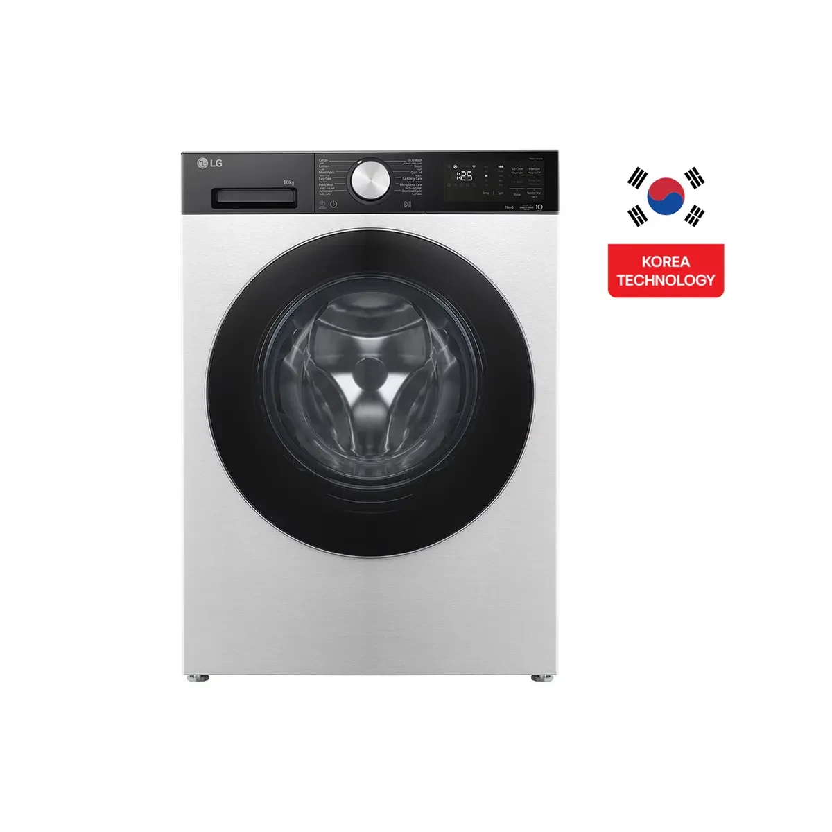 LG 10kg Front Loading Washing Machine/AI DD/WIFI - E- Silver (2T)